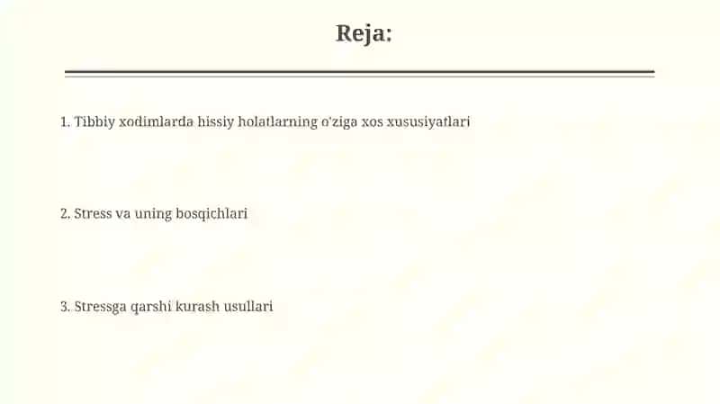 Tibbiyot hodimlarida emotsional holatlarning oziga xosligi: stress va uning bosqichlari 2