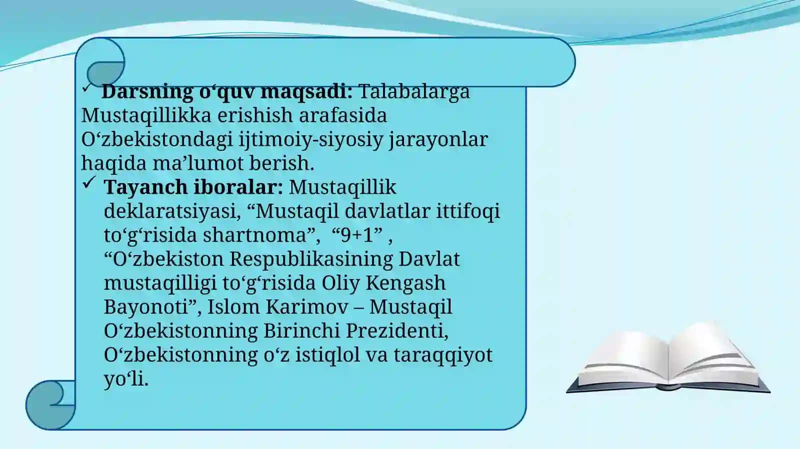 Mustaqil O‘zbekiston Respublikasining tashkil topishi va uning tarixiy ahamiyati 2