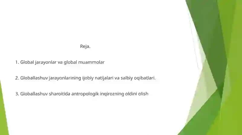Globallashuv sharoitida antropologik inqirozning oldini olish 2