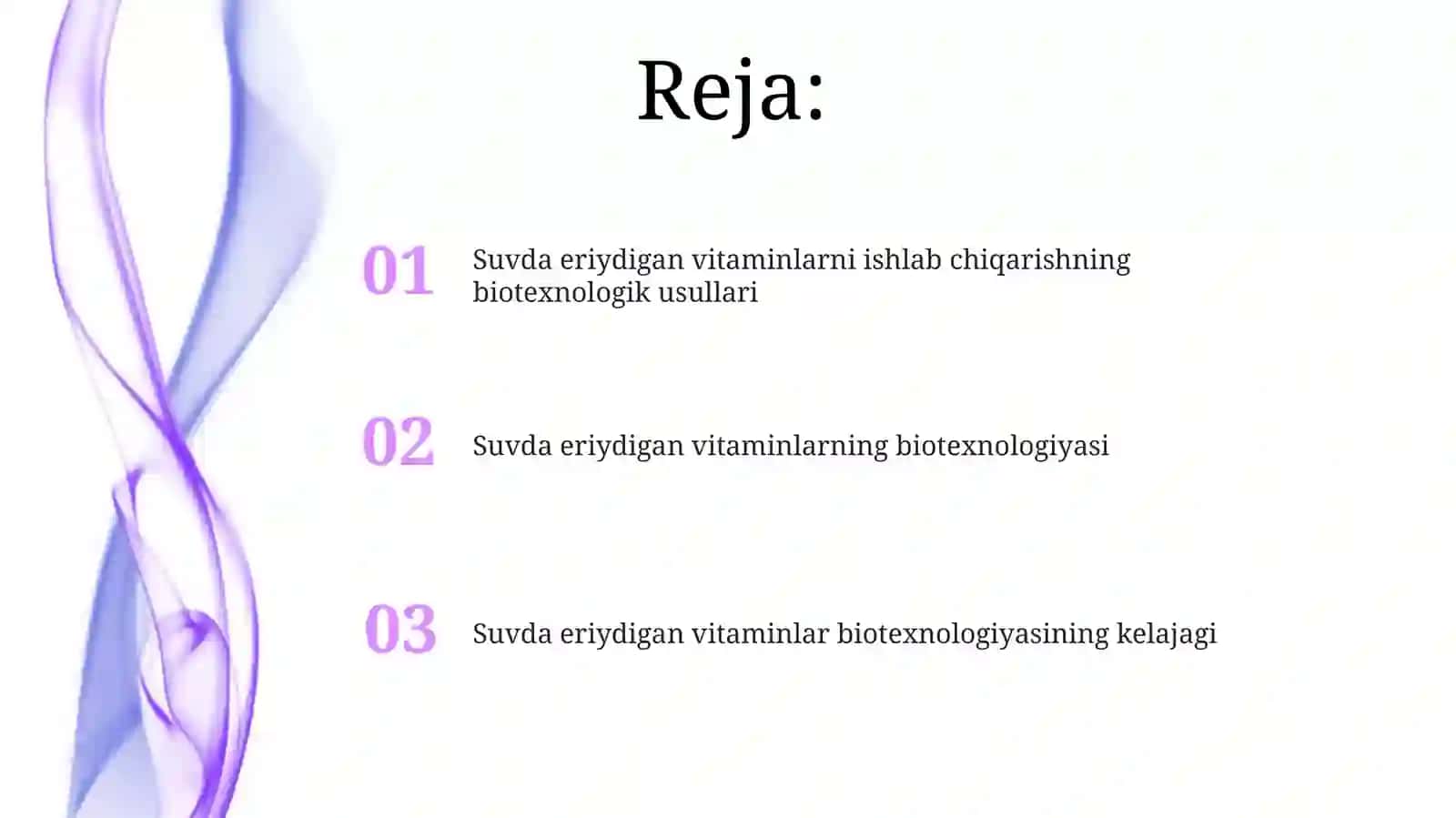 Suvda eruvchi vitaminlar biotexnologiyasi 2