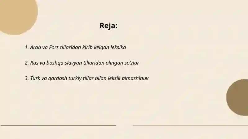 O‘zbek tili leksikasining boyish manbalari 2