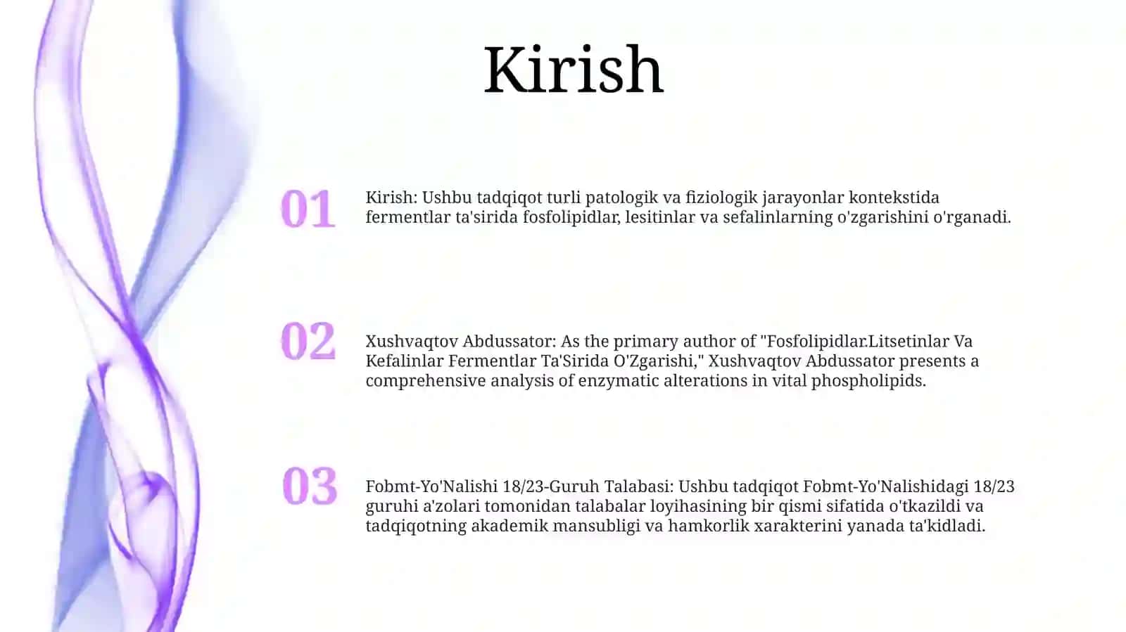 Fosfolipidlar.Litsetinlar Va Kefalinlar Fermentlar Ta'Sirida O'Zgarishi 2
