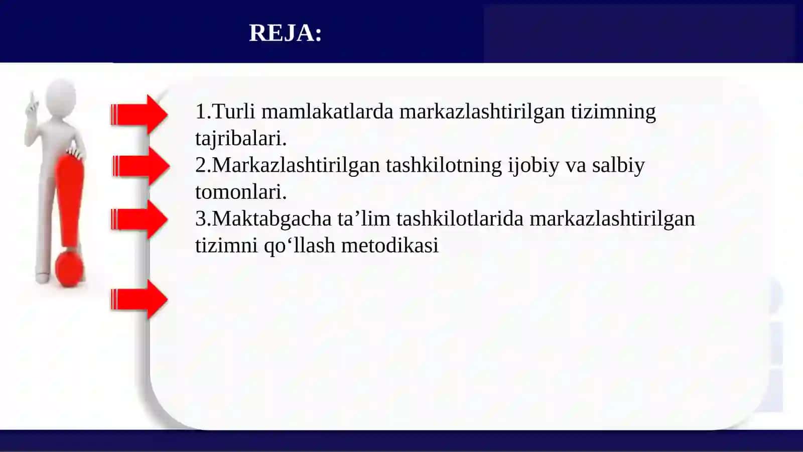 Maktabgacha ta'lim markazlashtirilgan tizimlar 2
