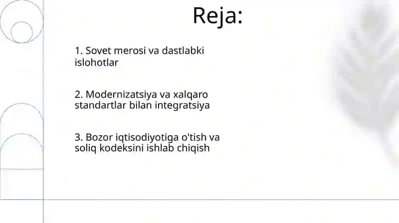 Oʻzbekiston respublikasi soliq tizimining rivojlanish bosqichlari 2