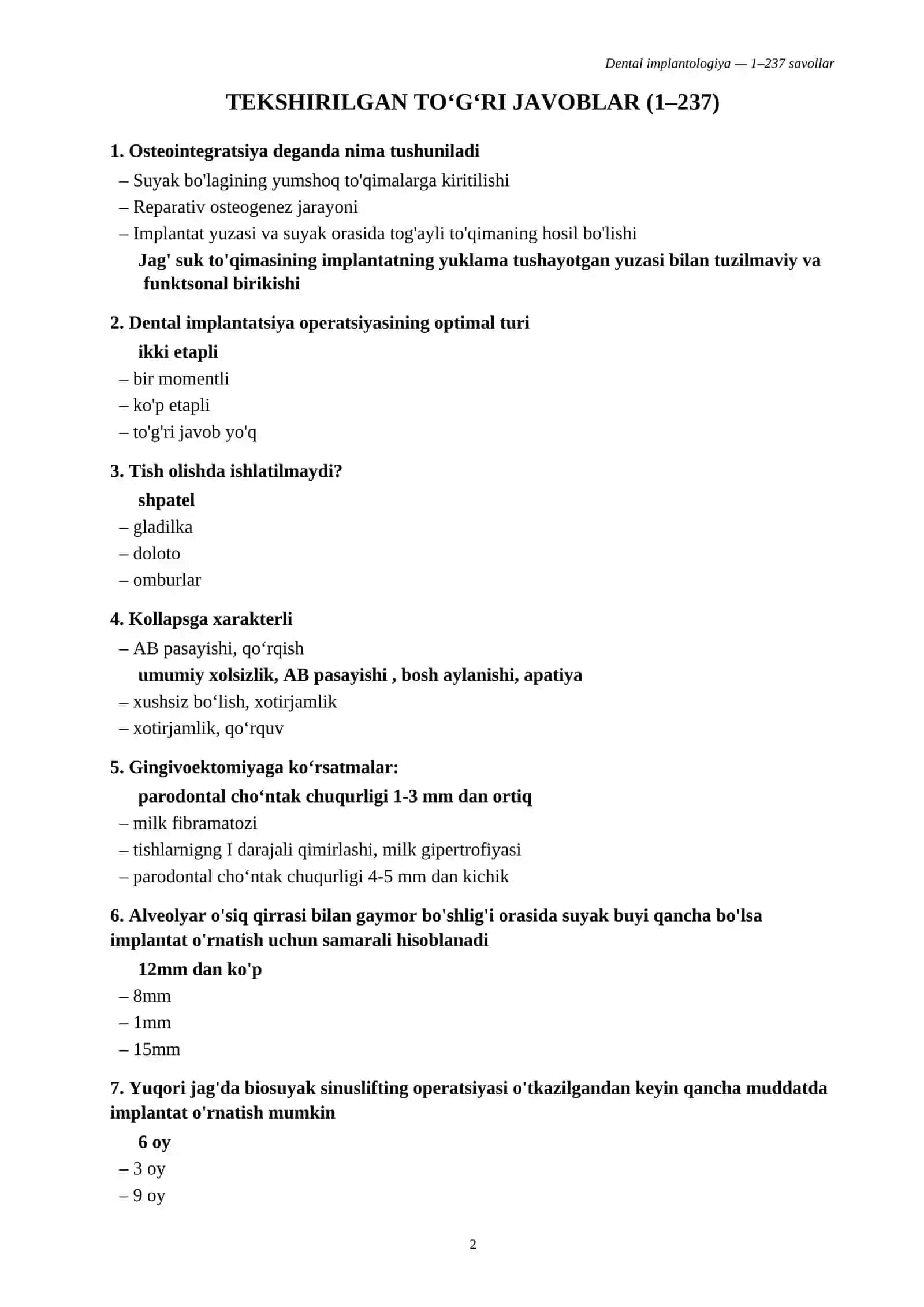 DENTAL IMPLANTOLOGIYA 2