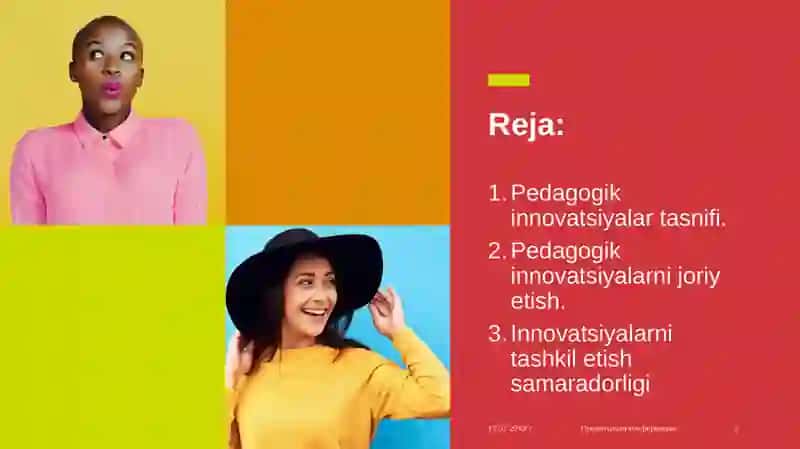 Pedagogik innovatsiyalar va ularni joriylanishini tashkil etish. 2