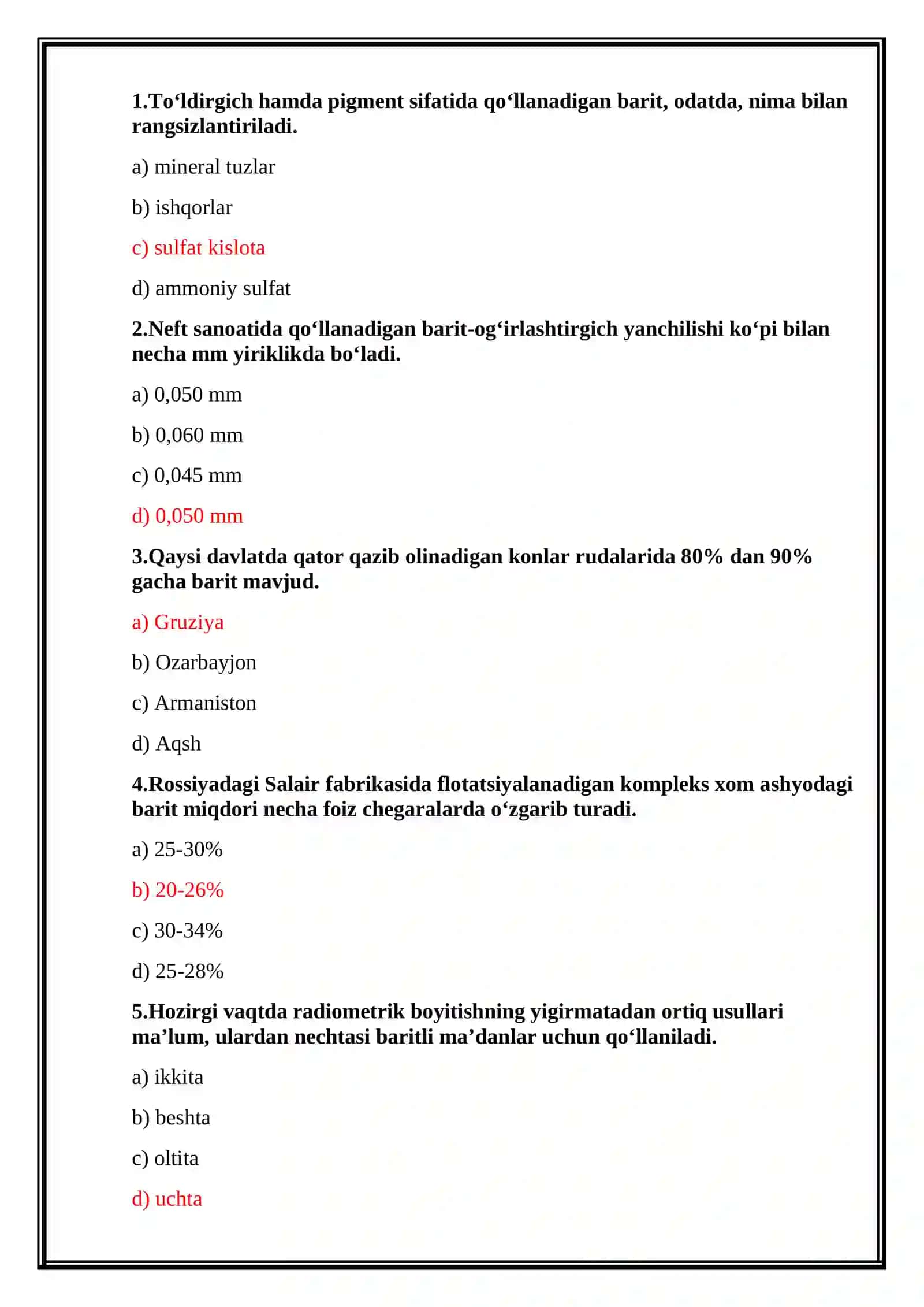 Nometall rudalarni boyitish texnologiyasi 2