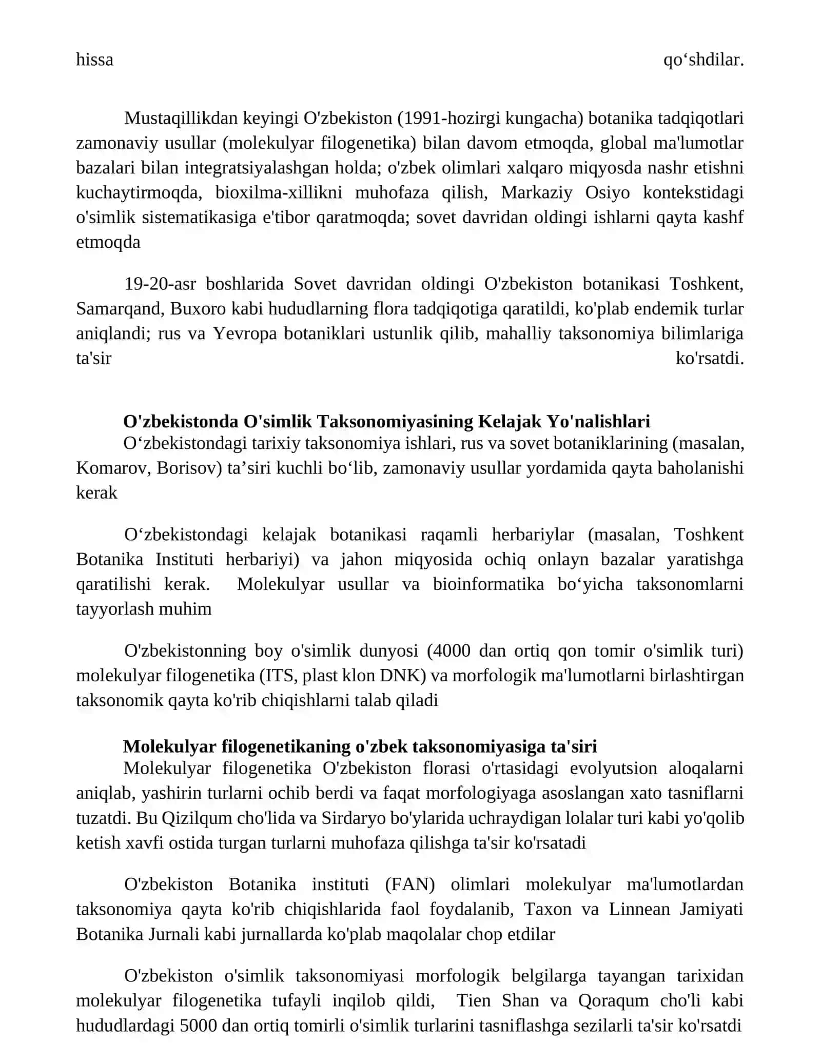 Yuksak oʻsimliklarning taksonomik tarixi 2