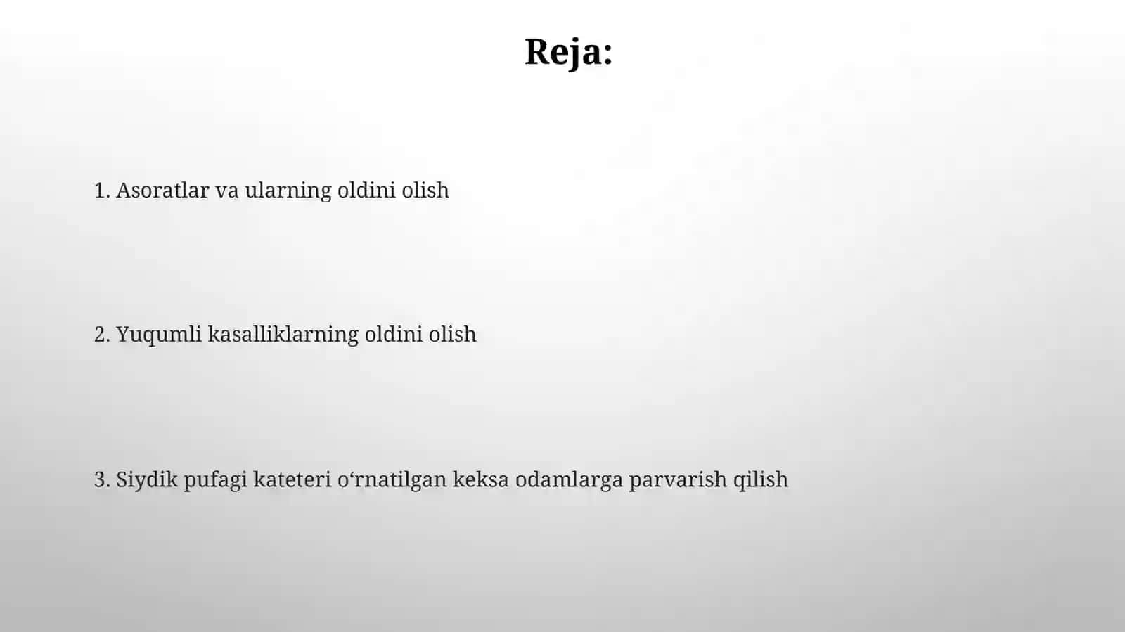 Doimiy seydik katetr qoʻyilgan qariyalarni parvarish qilish 2