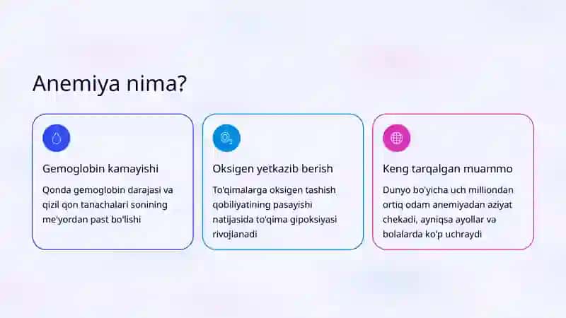 Anemiyalarning klinik tasnifi 2