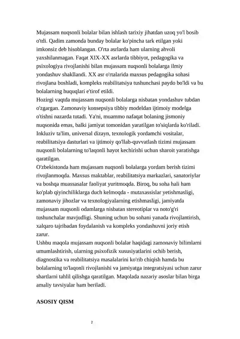 Mujassam Nuqsonli Bolalar va Ularning Ta'rifi 2