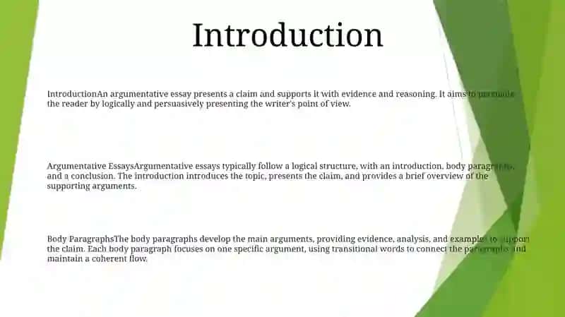 Argumentative Essays 2