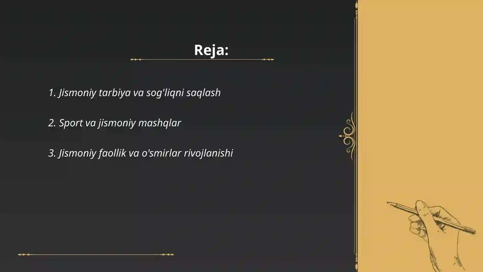 Jismoniy tarbiya va iste'dodni rivojlantirish 2
