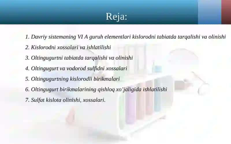 Davriy sistemaning VI A guruh elementlari 2