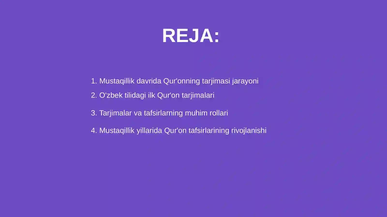 Mustaqillik yillarida Qur'onning o'zbek tiliga o'girilishi va tafsirlari 2