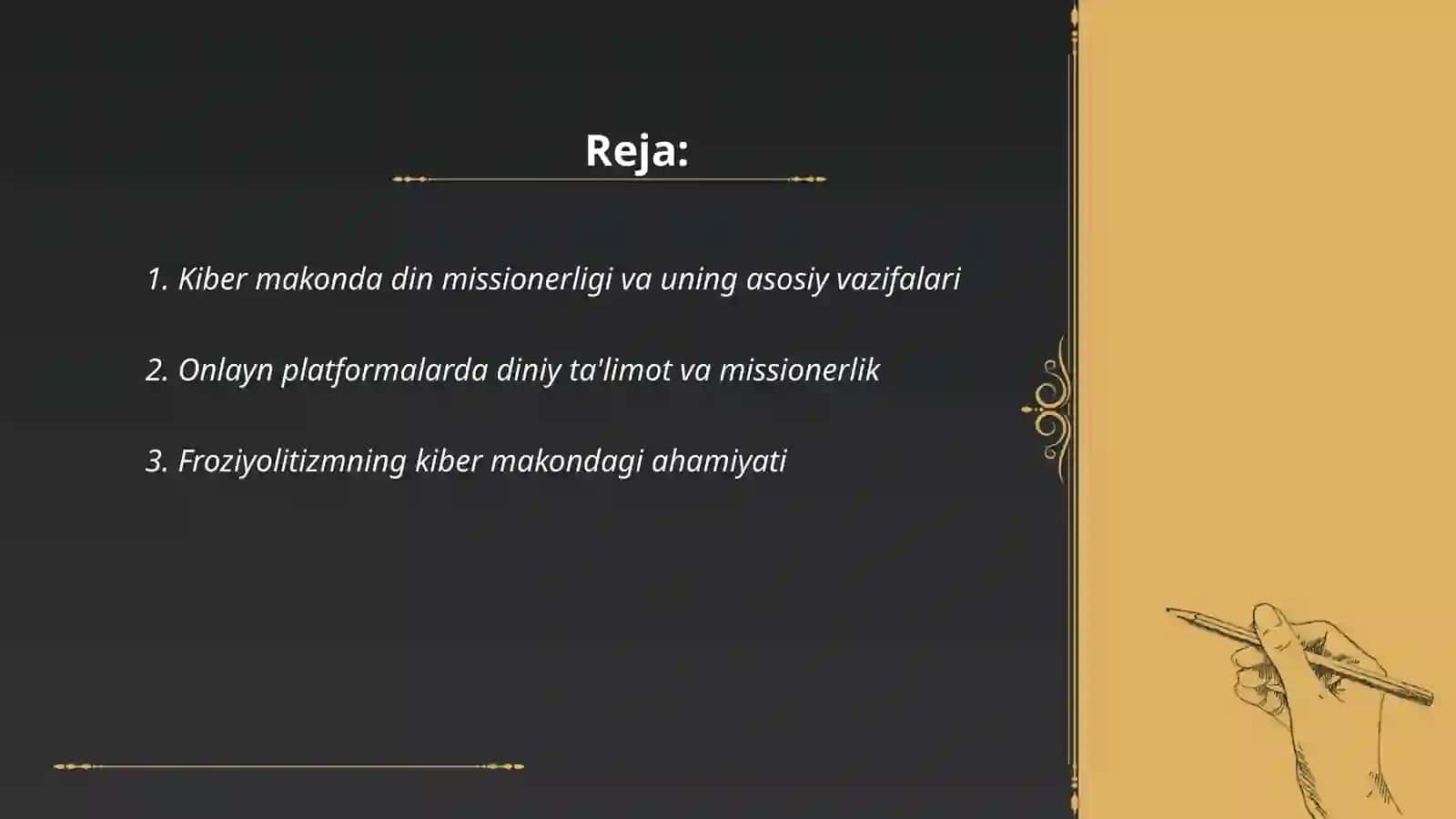 Kiber makonda din missionerlik va froziyolitizm 2