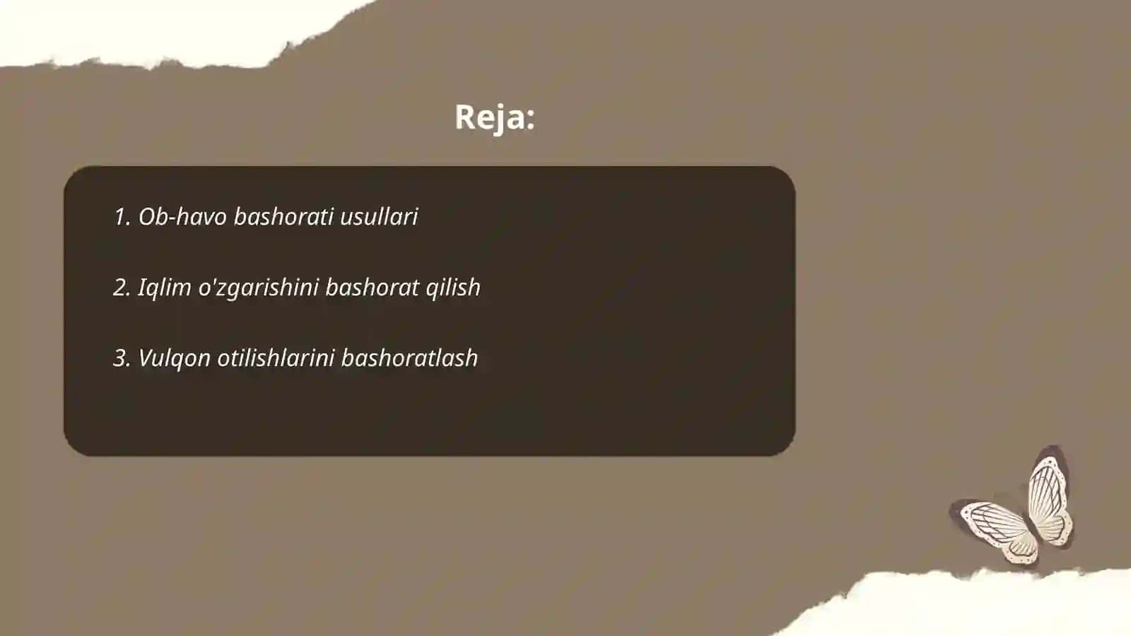 Ob-havo bashorati usullari 2