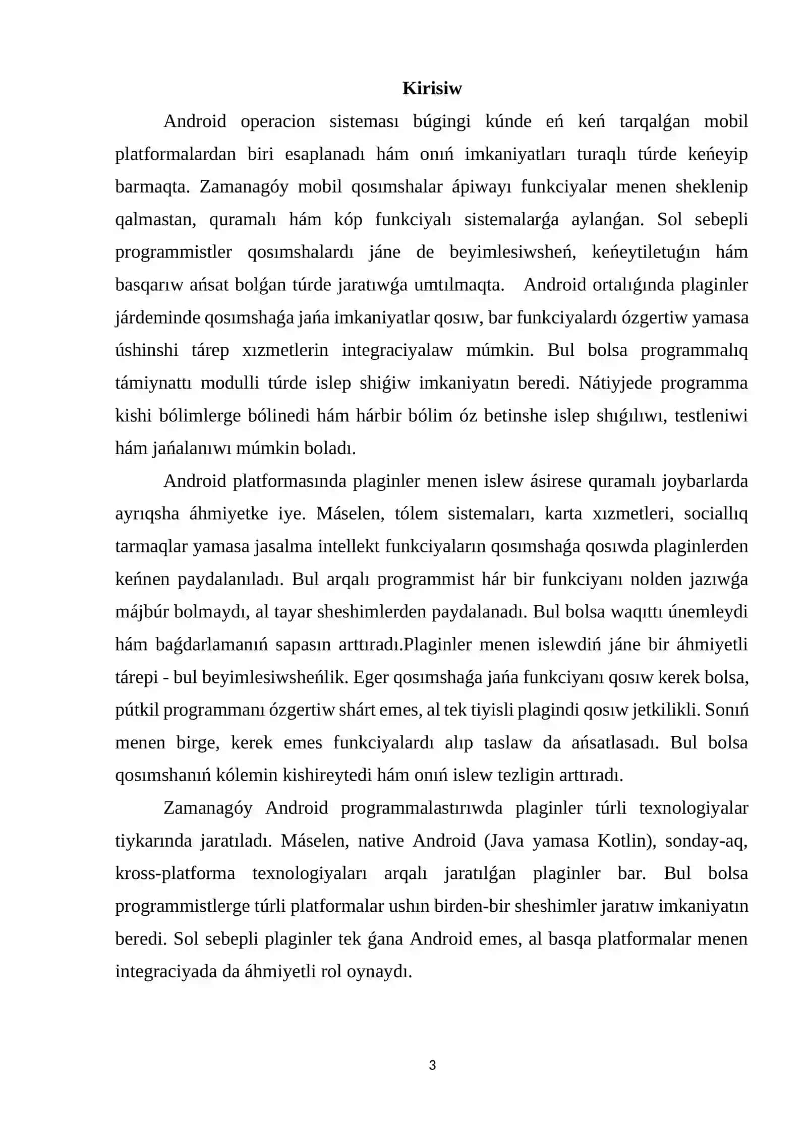 Androidta plaginler menen islew 2