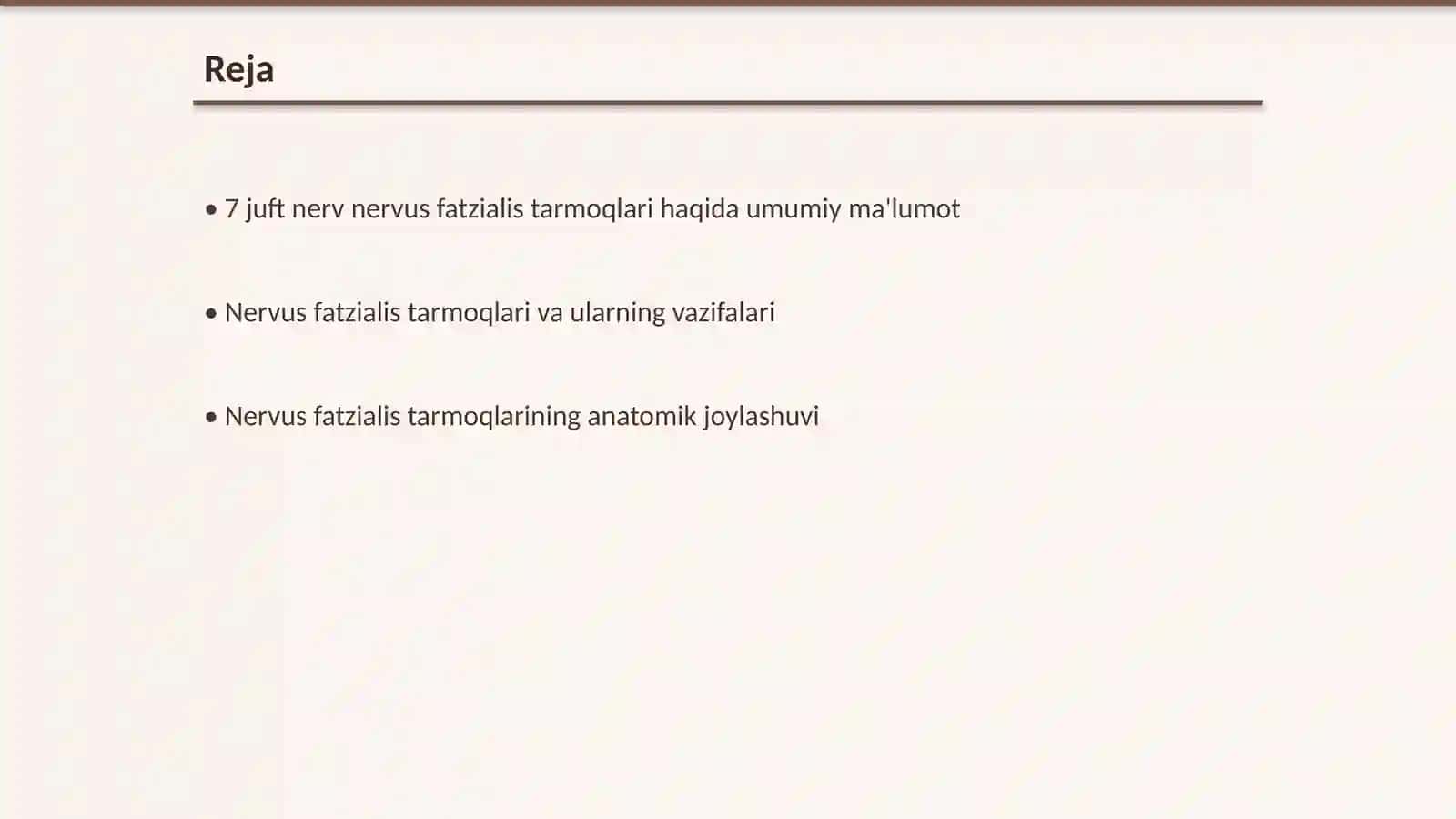 Nervus fatzialis tarmoqlari vazifasi davolash belgilari 2