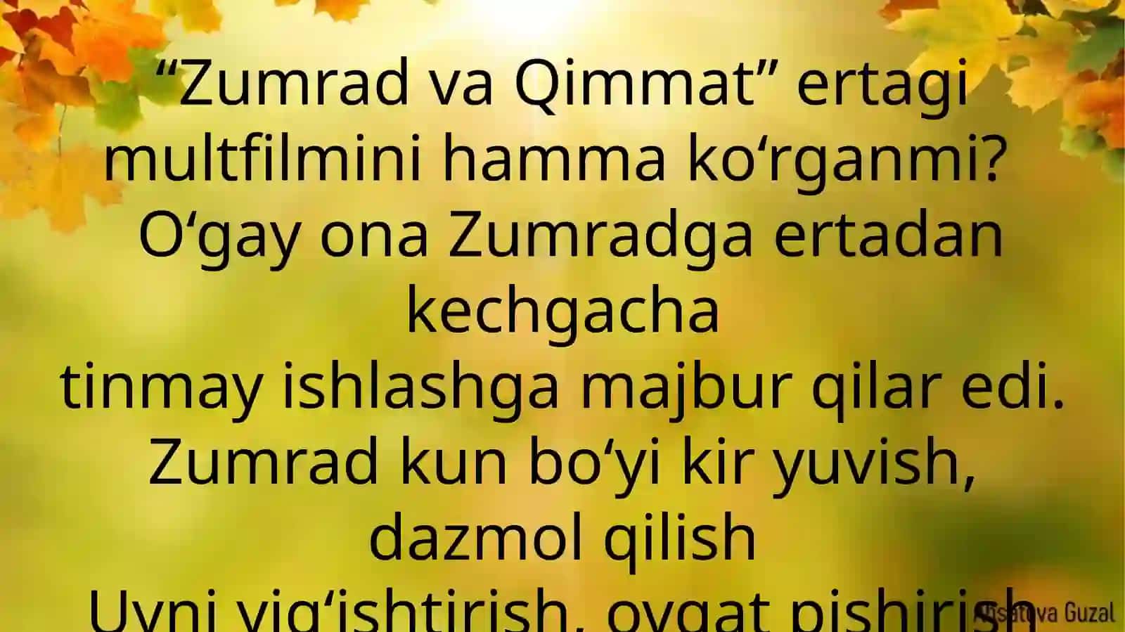 Zumrad va Qimmat 2