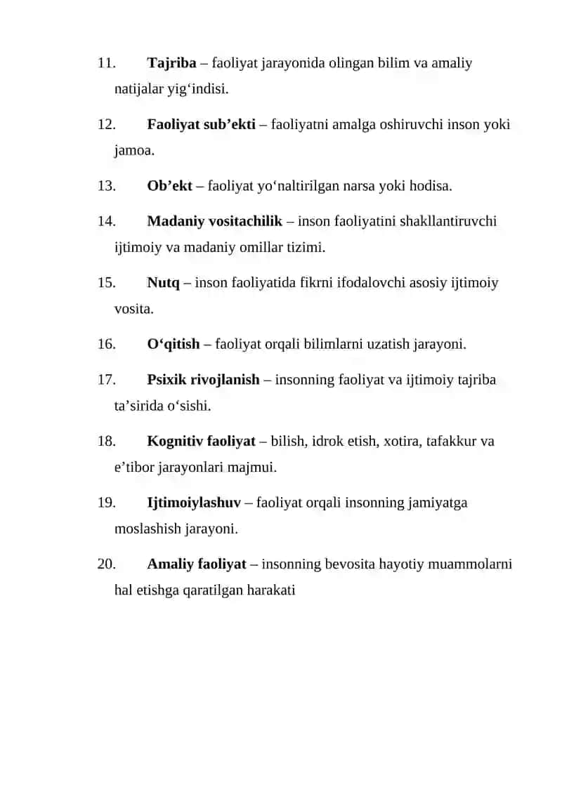 Vigotskiyning “faoliyat nazaryasi” tahlili 2