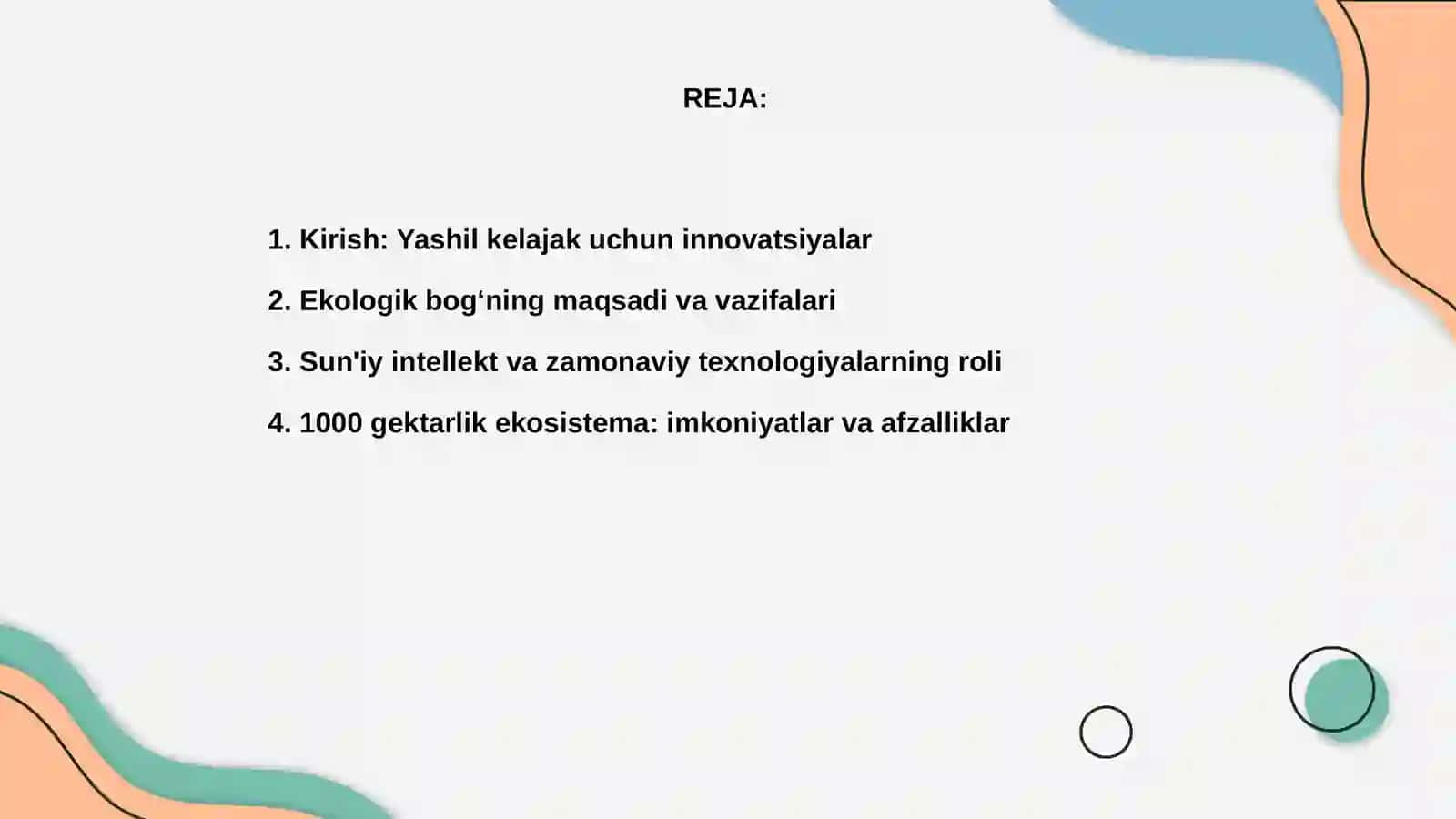 Yashil kelajak uchun sun'iy intellekt va zamonaviy texnologiyalar bilan 1000 gektarlik ekologik yashil bog‘ 2