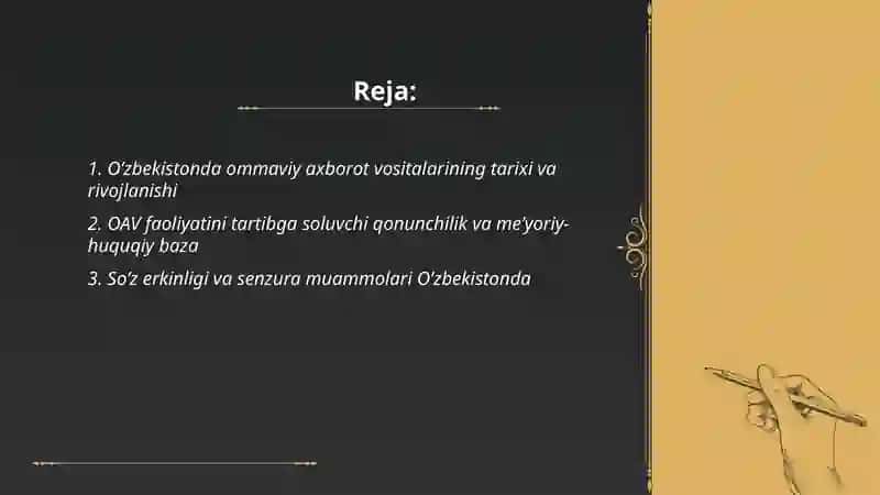 O’zbekistonda ommaviy axborot vositalari faoliyati 2
