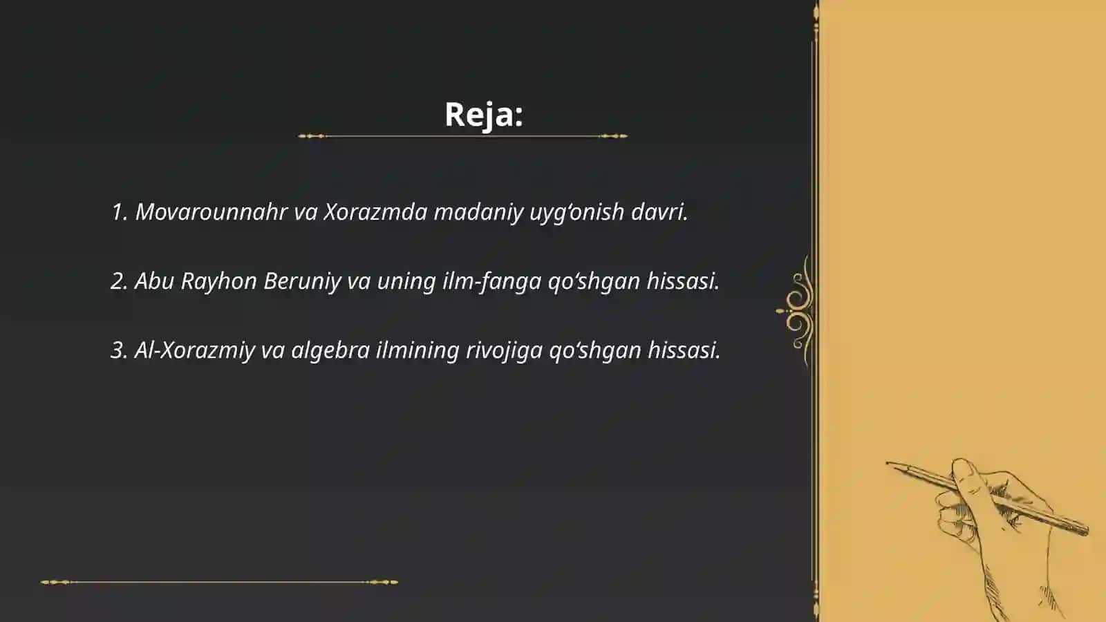 IX-XII asrlarda mamlakatimiz hududida ro‘y bergan madaniy uyg‘onish 2