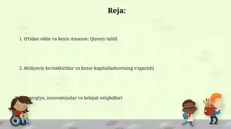 Amazon IPOgacha: Asosiy bosqichlar va moliyaviy holat 2