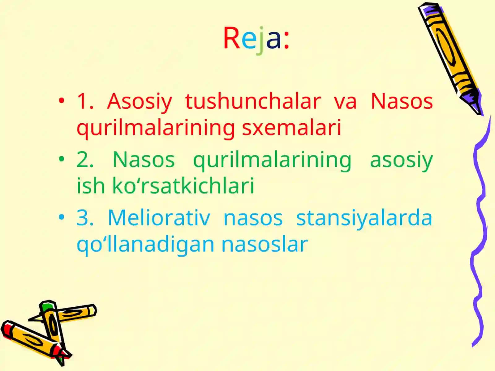 Gidroenergetika soxasida qo’llaniluvchi nasoslar va nasos qurilmalari 2