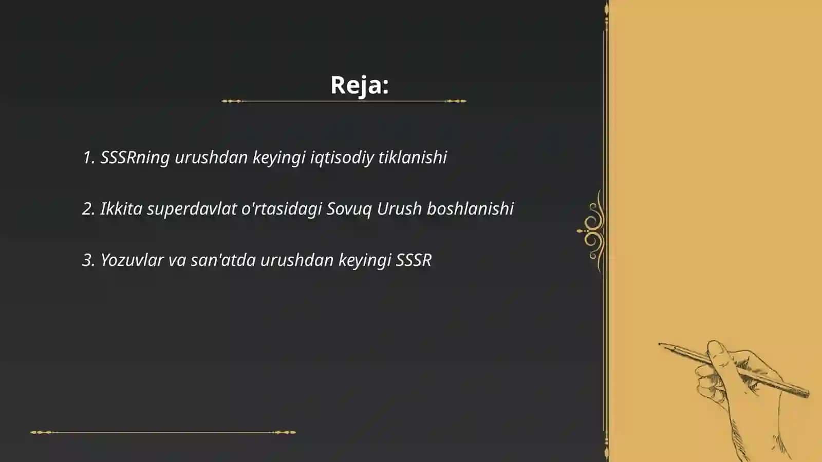 Ikkinchi Jahon Urushi va SSSRning Iqtisodiy Tiklanishi 2
