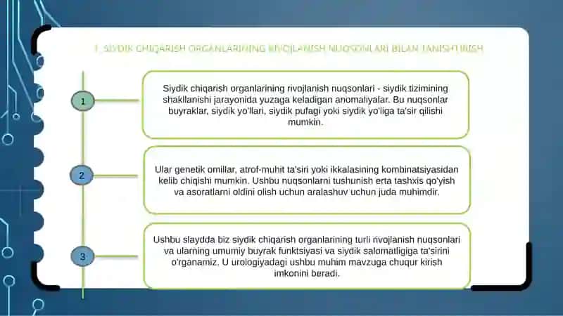 Siydikayiruva’zolariningrivojlanishnuqsonlari 2