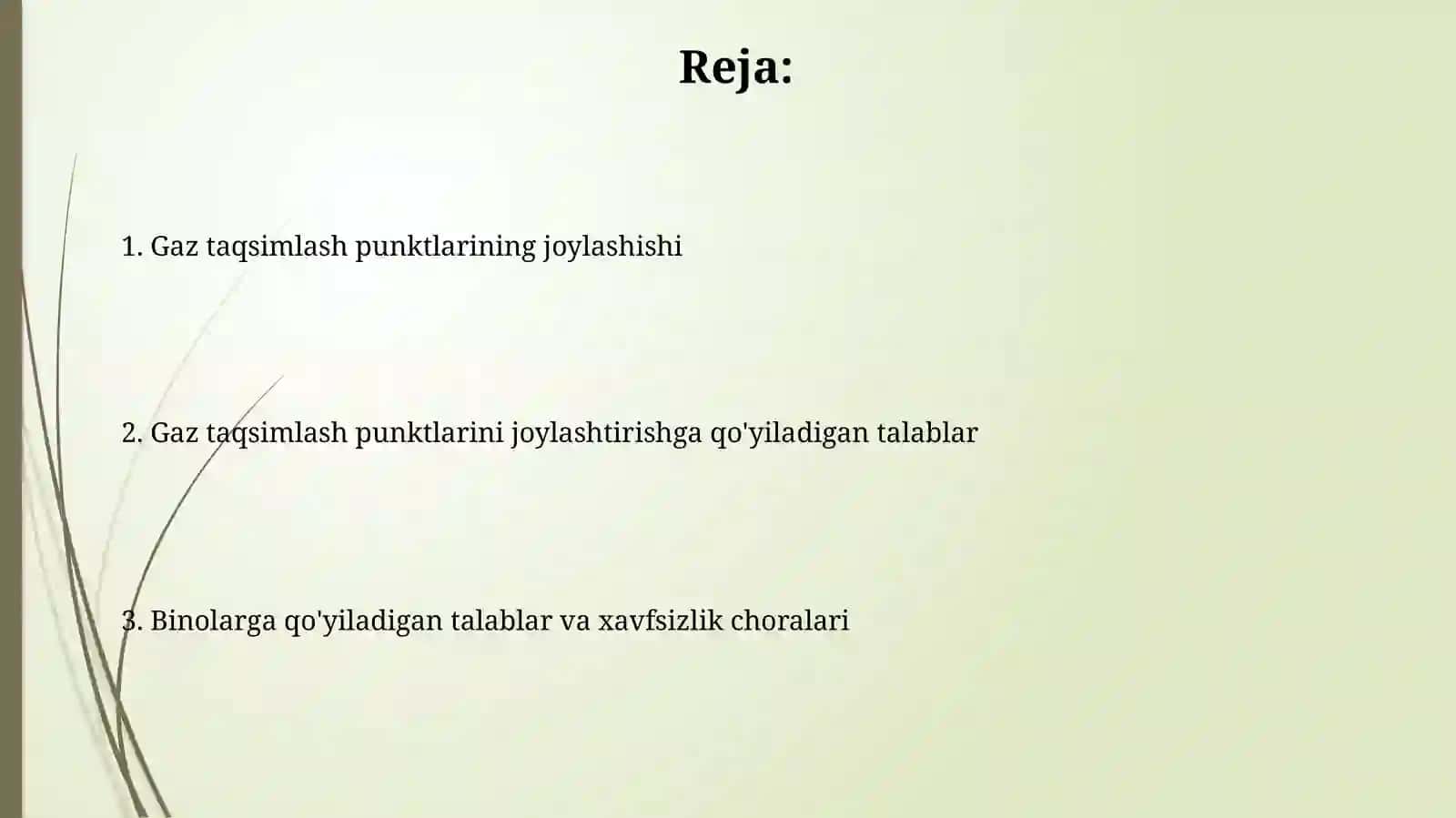 Gaz roslash punktlari joylashtirish va Gaz roslash punktlari binolarga qo’yiladigan talablar 2