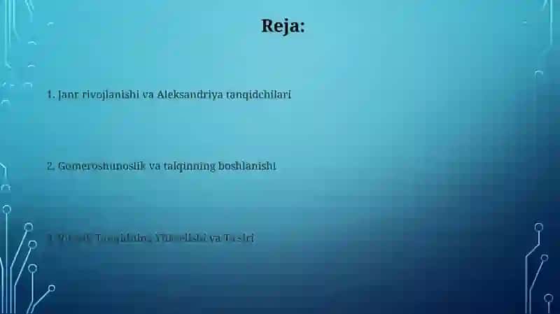 G'arb mumtoz adabiyotida adabiy tanqidiy fikrlar taraqqiyoti 2