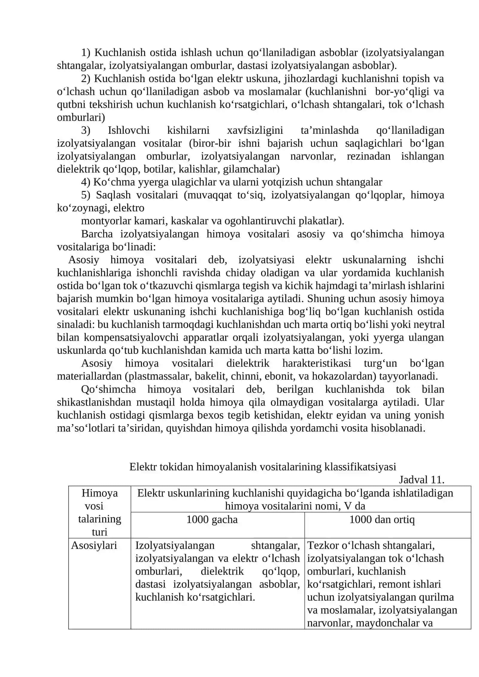 Elektr tokidan himoyalanish vositalari 2