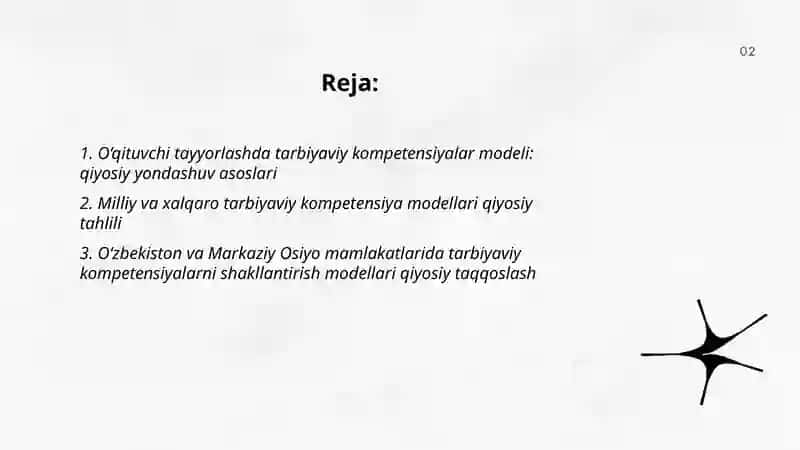 O‘qituvchi tayyorlashda tarbiyaviy kompetensiyalar modeli 2