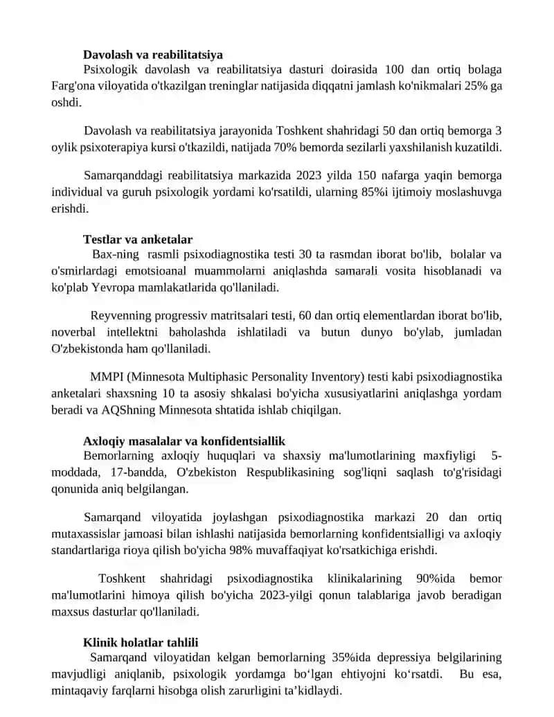 Psixodiagnostika klinikasi 2