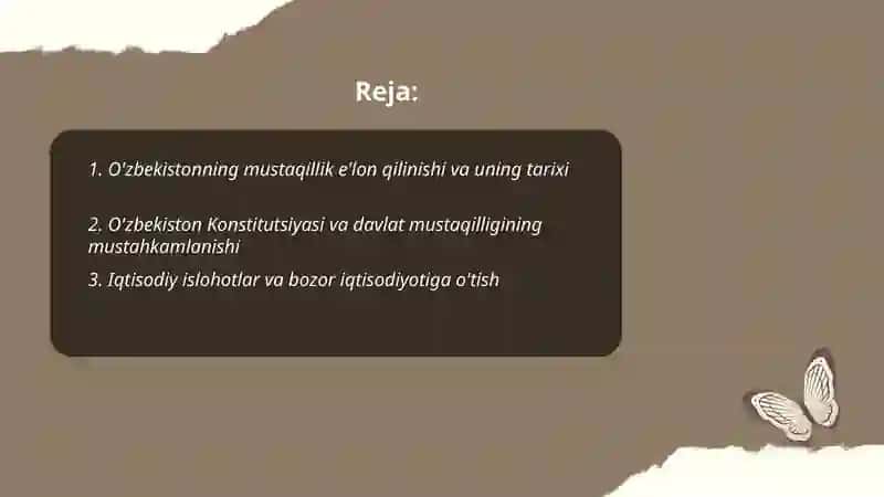 O'zbekistonning O'ziga Xos Istiqlol va Taraqqiyot Yo'li 2