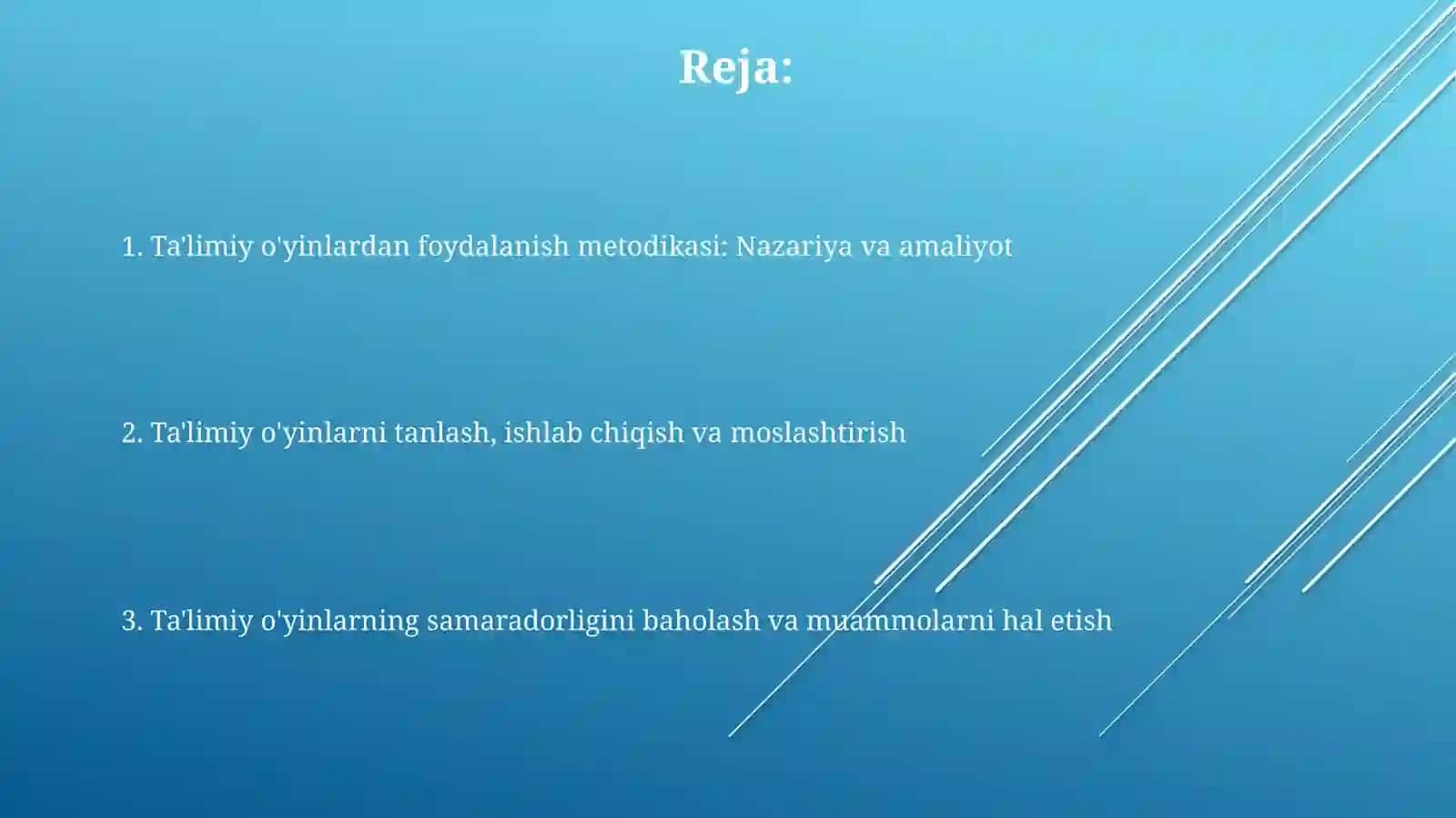 Sinflarda sinfdan tashqarida mashg'ulotlarda didaktik o'yinlarni qo'llash metodikasi 2