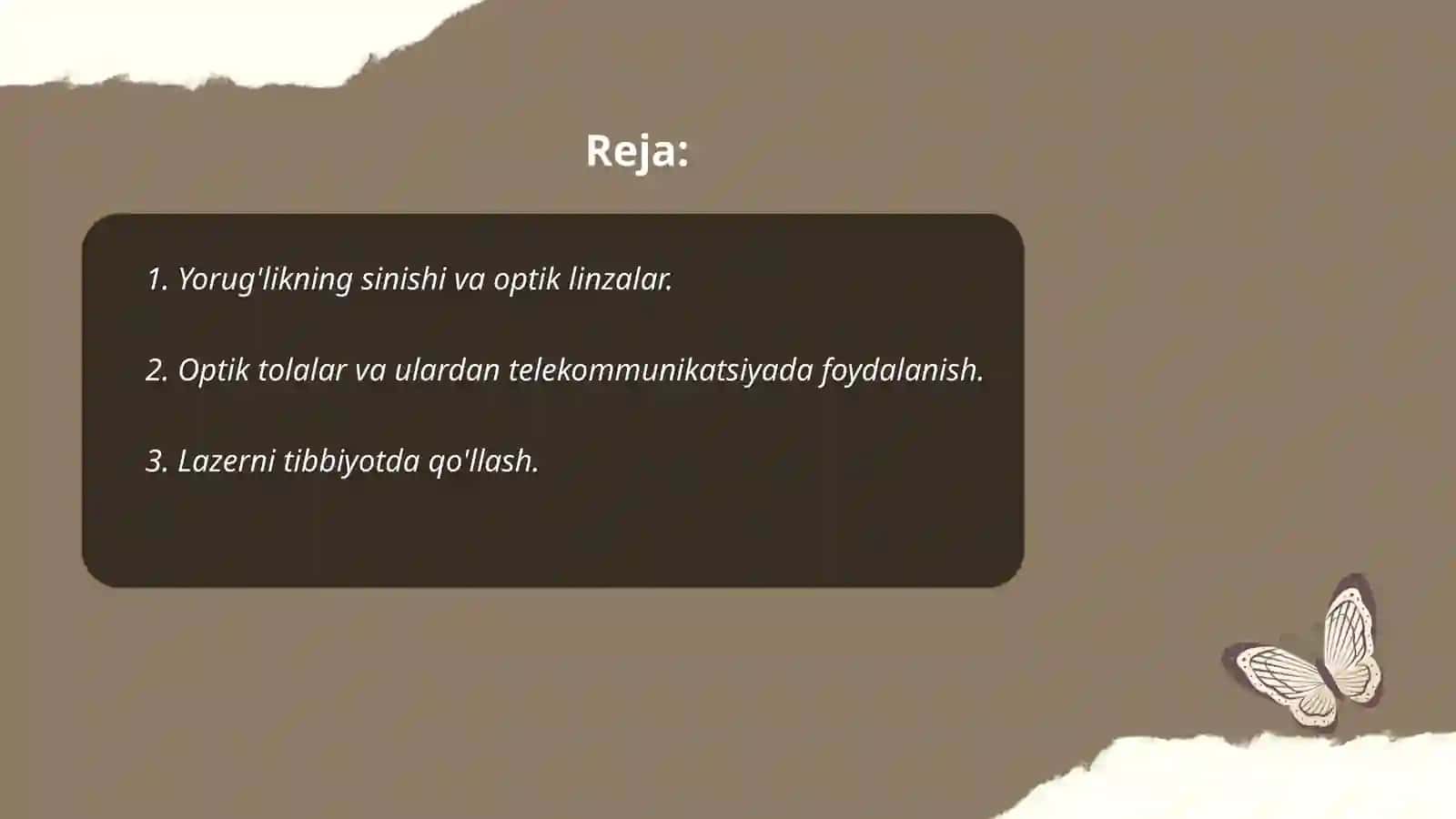 Optika qonunlarining amaliyotga fan va texnika sohalariga tadbiqi 2