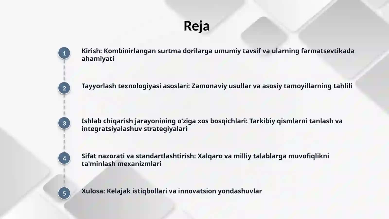 Kombinirlangan tipdagi surtma dorilarni tayyorlashning oʻziga xos usullari 2