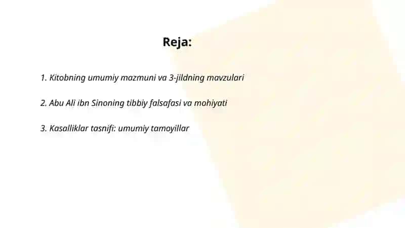 Abu Ali ibni Sinoning tib qonunlari 2