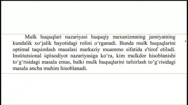 Mulk xuquqlari nazariyasi 2