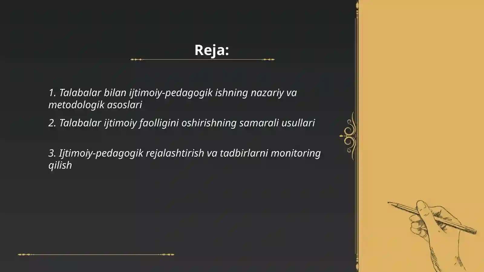 Talabalar yoshlari bilan olib boriladigan ijtimoiy pedagogik ish 2