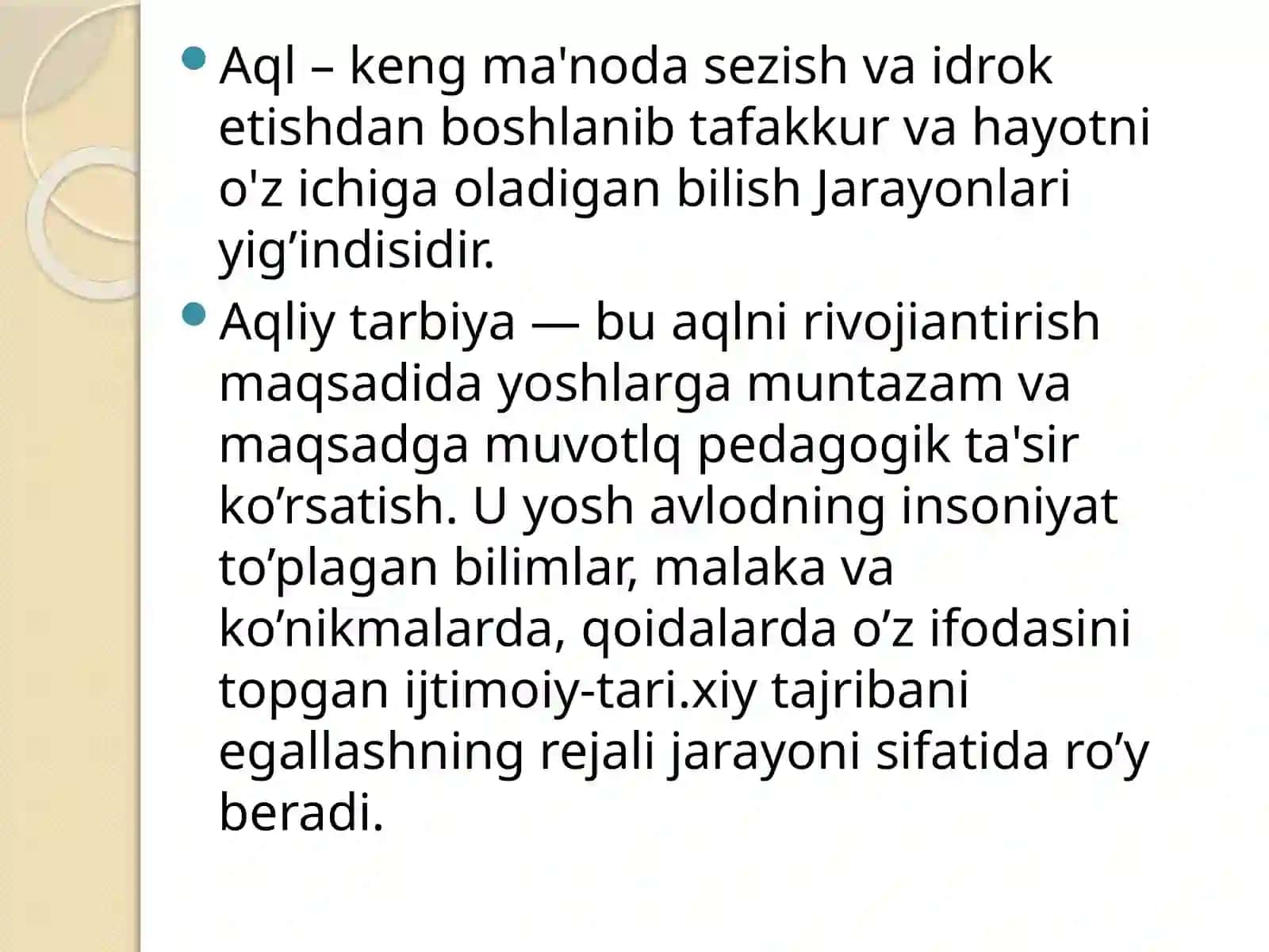 Maktabgacha ta’lim tashkilotlarida aqliy tarbiyani tashkil etish 2