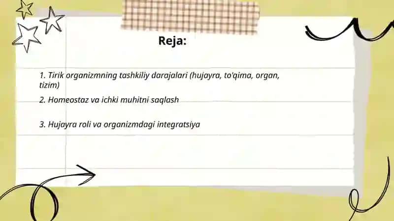 Tirik organizm yaxlit sistema 2