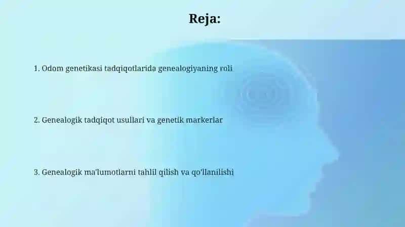 Odom genetik tadqiqotlari: genealogiya 2