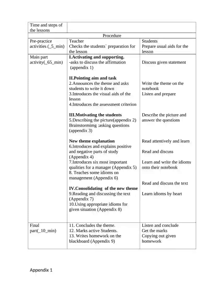 Model of educational technology practical lesson 2