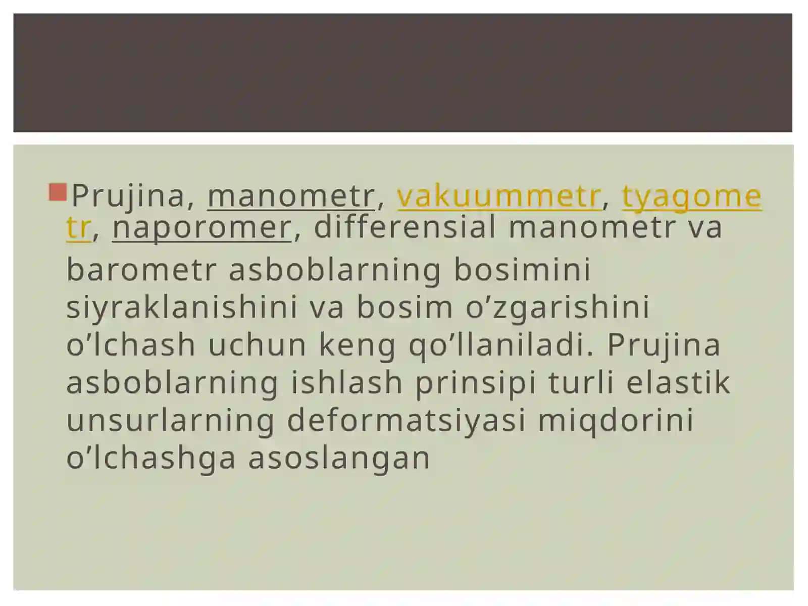 DEFORMATSION TERMOMETRLAR ULARNING ISHLASH PRINSIPI, SEZGIRLIGI, TUZILISHI VA QOLLANISH DOIRASI 2