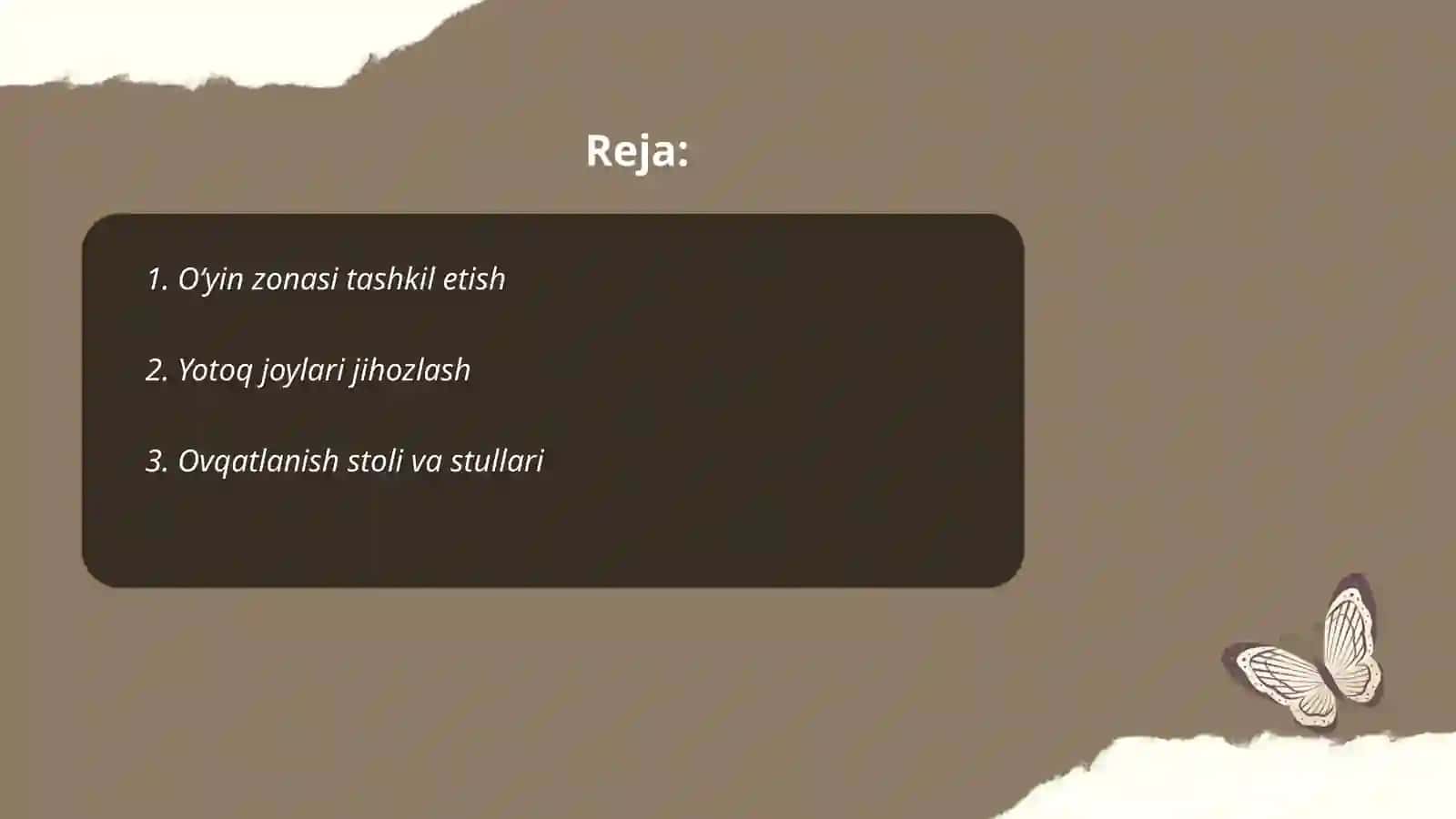 Oʻyin zonasi tashkil etish 2